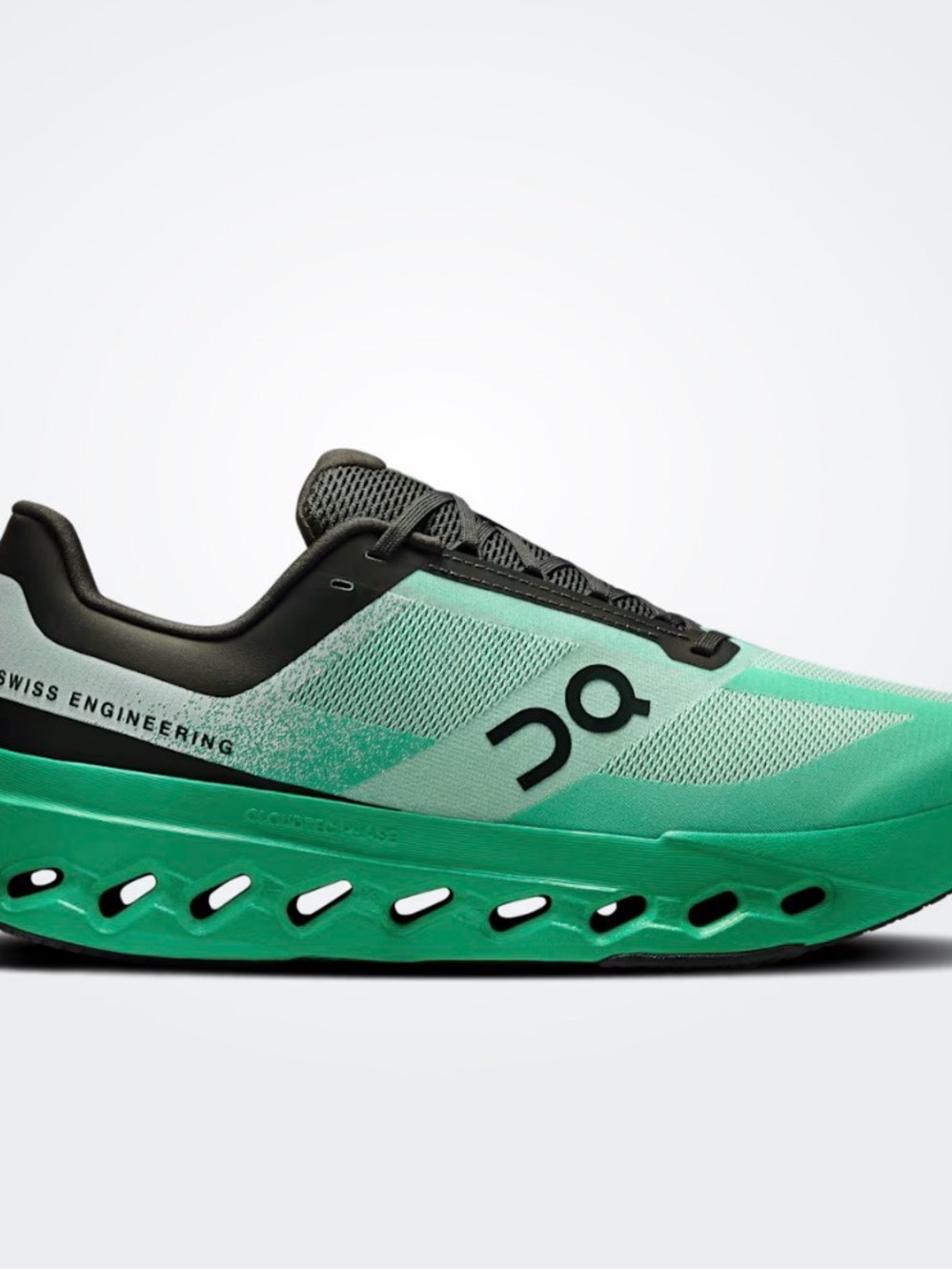 On Running Men's Cloudmonster Running Shoe in Teal and Black